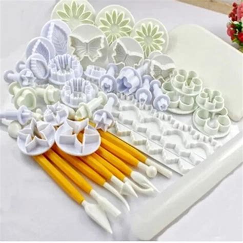 DIY Cake 14 Sets 47pcs Fondant Cake Decorating Tools Cookie Sugar Craft ...