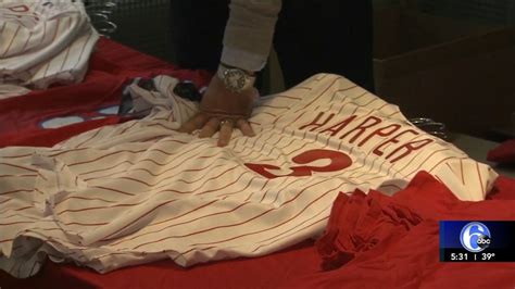 Fans line up to get the new Bryce Harper jersey - 6abc Philadelphia