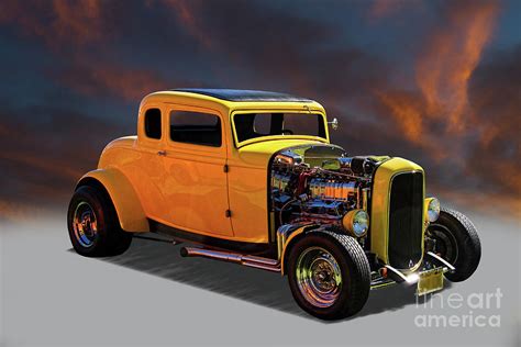 1932 Ford 5 Window Coupe Hot Rod Photograph by Nick Gray - Pixels