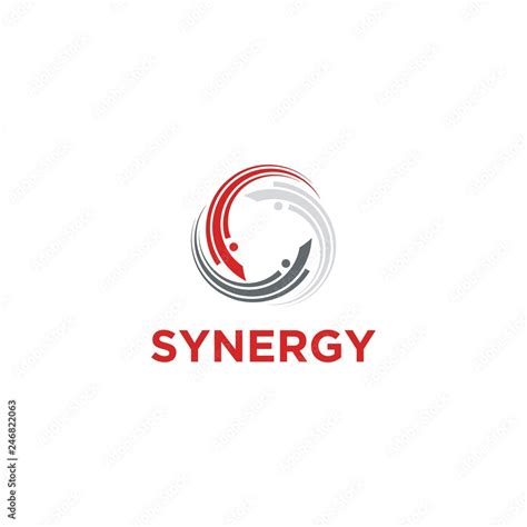 Synergy Logo Design Vector Stock Vector | Adobe Stock