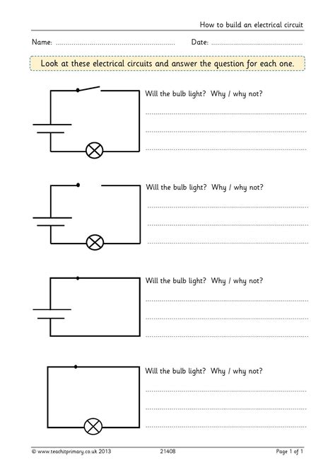 Electricity Diagrams In Circuits A Simple Electric Circuit R