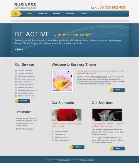 Business Template - Free HTML CSS Templates