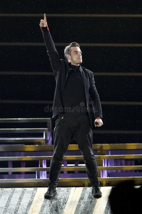 Take that , Robbie Williams during the Concert Editorial Stock Photo - Image of gary, howard ...