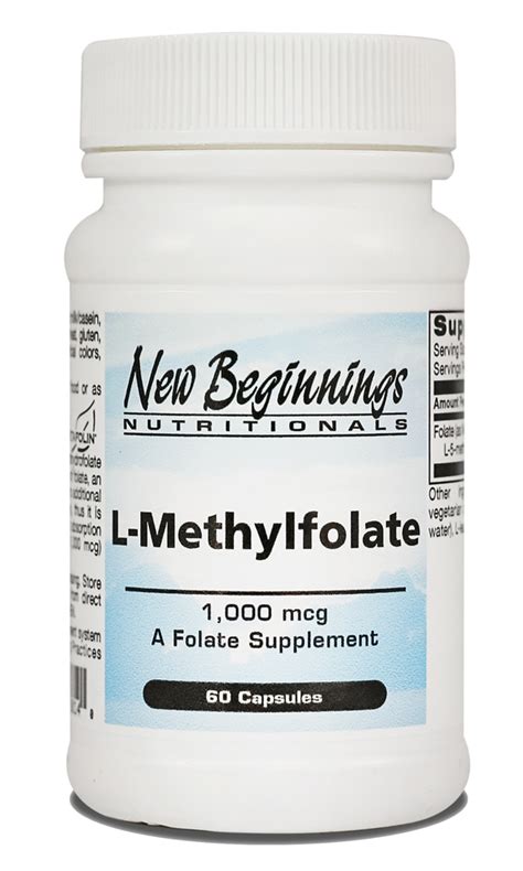 L-MethylFolate (60 caps) - Vitamins - New Beginnings Nutritionals