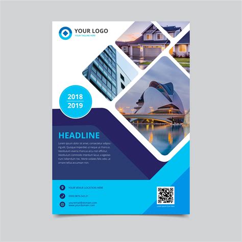 Premium Vector | Business flyer template | Flyer design templates, Brochure design template ...