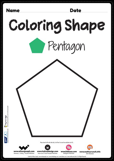 Pentagon Shapes Worksheets