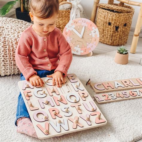 Wooden Alphabet Puzzle - Etsy