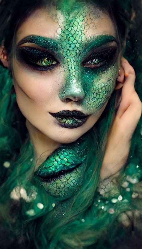 Medusa Makeup, Face Art Makeup, Fx Makeup, Mermaid Makeup, Cosplay ...