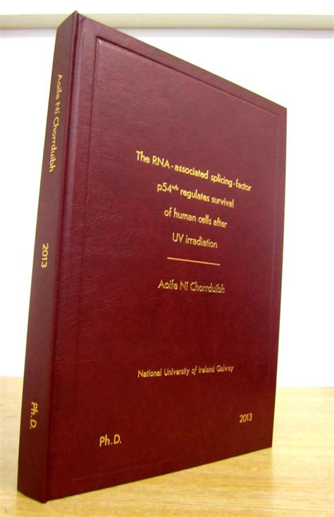 PhD Thesis hardbound in wine NUIG | Thesis binding, Phd, Hardbound