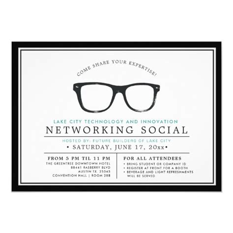 Serious Spectacles | Local Business Social Event Invitation | Zazzle.com