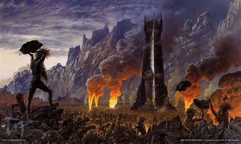 Wrath of the Ents - Ted Nasmith Gandalf, Legolas E Gimli, Aragorn ...