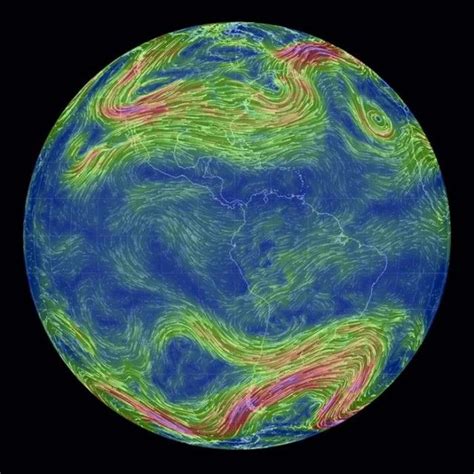 Real-time Global wind map | WordlessTech