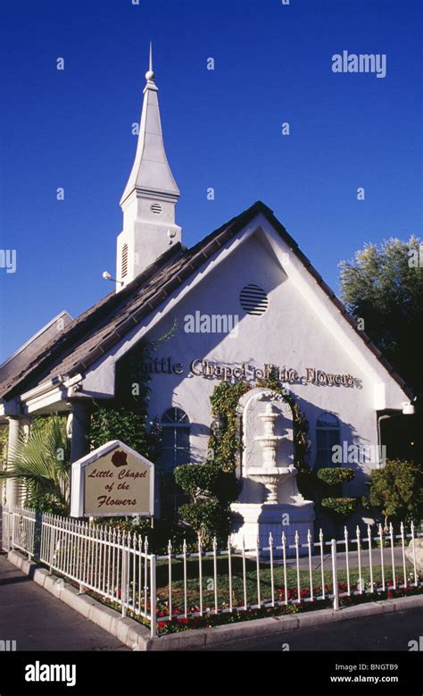 USA, Nevada, Las Vegas, Little Chapel of the Flowers exterior Stock ...