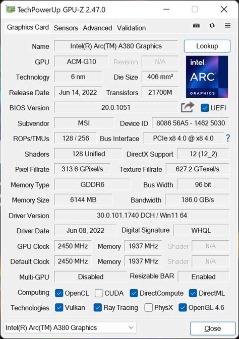 MSI Low-Profile Arc A380 Graphics Card Pictured - TrendRadars