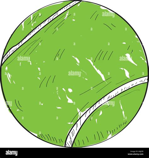 Retro tennis ball Stock Vector Image & Art - Alamy