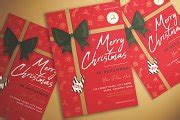 Merry Christmas Invitation Flyer | Flyer Templates ~ Creative Market