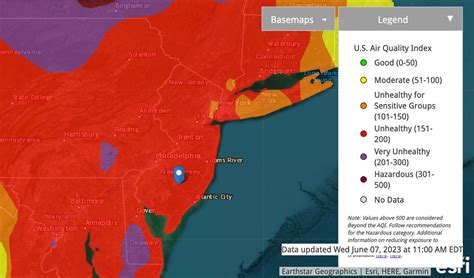 N.J. air quality remains very bad, latest map says. Here’s what those ...