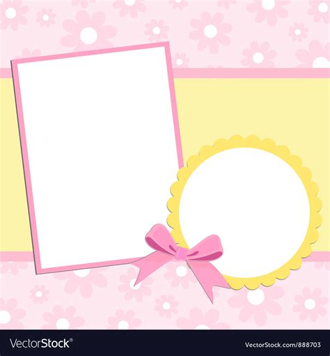 Blank template for greetings card Royalty Free Vector Image