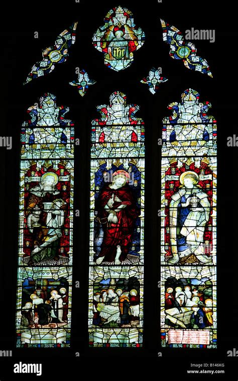 Stained Glass Window inside Chichester Cathedral West Sussex England Britain UK Stock Photo - Alamy