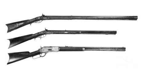 Three Antique Rifles made from 1840 to 1876. Photograph by W Scott McGill - Fine Art America