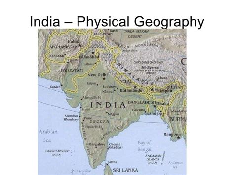 India – Physical Geography