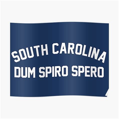 "The South Carolina Motto (State Motto of South Carolina)" Poster for Sale by franklinprintco ...