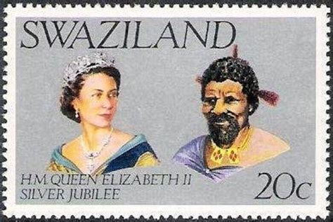 SWAZILAND - 1977 - Queen Elizabeth II and King Sobhuza II - MNH - Sc ...