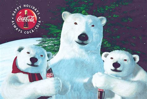 Coca-Cola Polar Bears (1993) : r/ChristmasBathroom