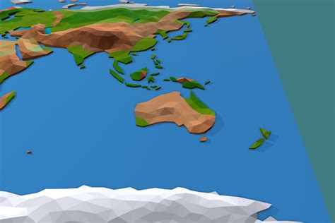 Low Poly World Map