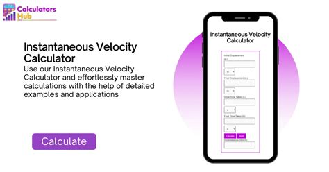 Instantaneous Velocity Calculator | Formula Examples and Calculator