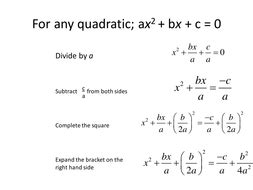 Proof Quadratic Formula - payment proof 2020