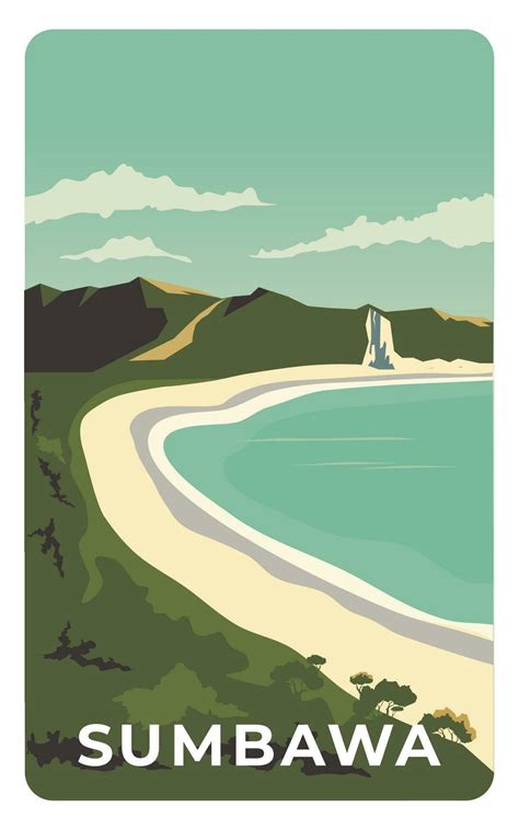 Sumbawa beach island of Indonesia 27572307 Vector Art at Vecteezy