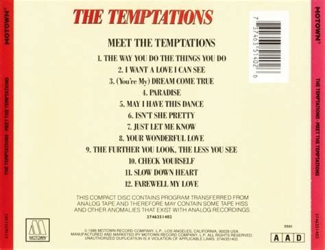 The Temptations - Meet The Temptations (1964) {Motown 3746351402 ...