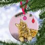 Ginger Cat Ceramic Christmas Tree Decoration By Fawn & Thistle | notonthehighstreet.com