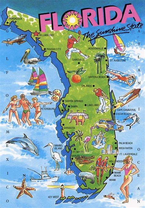 florida tourism map | Florida tourism, Map of florida, Florida travel