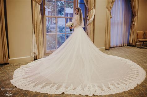 Detachable Cathedral Wedding Train | Bridal Detachable Cathedral Train | Dream Dresses by P.M.N.