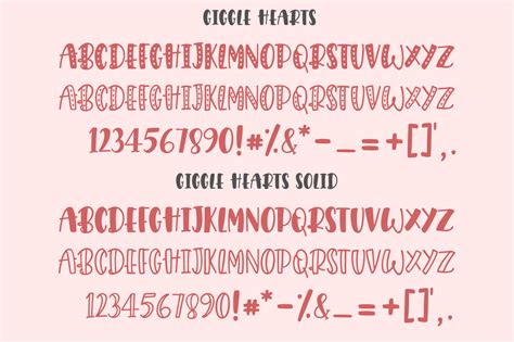 Giggle Hearts, An adorable valentine day font (152353) | Regular | Font Bundles