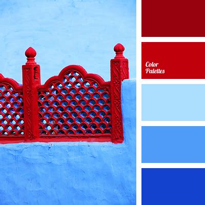 contrasting blue and red | Color Palette Ideas