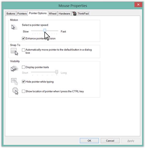 Mouse pointer speed options - Better Living Through Technology