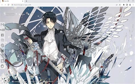 Attack On Titan Levi Wallpaper for Google Chrome - Extension Download