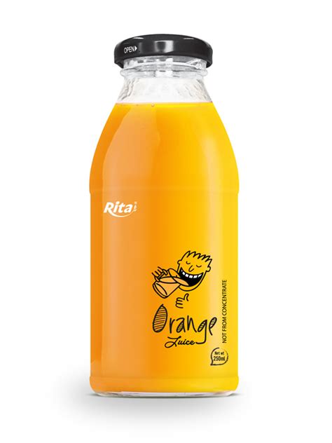 250ml glass bottle Orange Juice RITA Premium Beverage