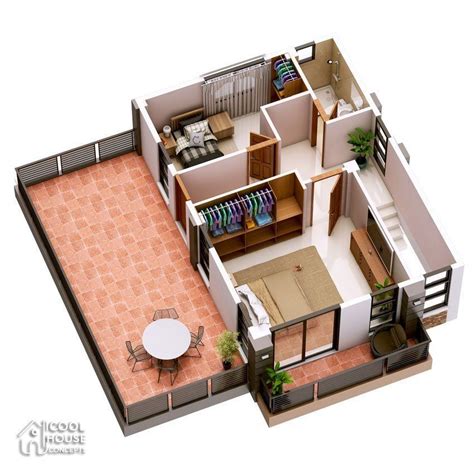 Home design plan 11x13m with 3 Bedrooms - Home Design with Plansearch #Plansdemaisonrectangulai ...