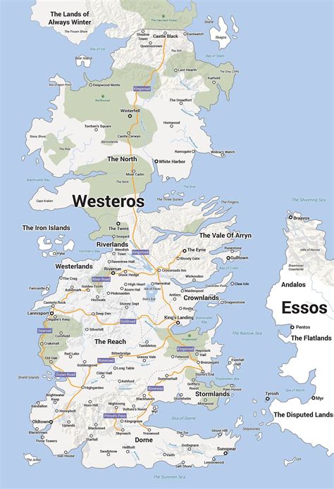 Westeros Karte Deutsch - Landkarte