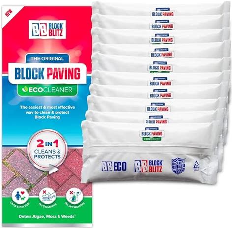 Block Blitz Paving Treatment - No Scrub-Wash Pavement Cleaner - 15 to ...