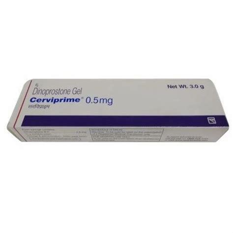 Dinoprostone Gel (Cerviprime 0.5mg Gel), Packaging Size: 3 Gm In 1 Tube at Rs 200/pack in Surat