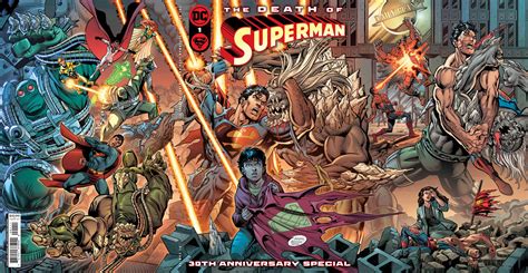 JUN228786 - DEATH OF SUPERMAN 30TH ANN SPEC #1 CVR A JURGENS BREEDING ...