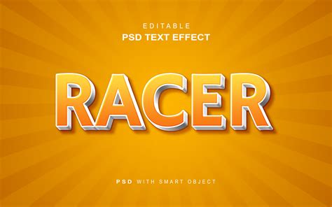 Racer Text Style Effect Graphic by Windra py · Creative Fabrica