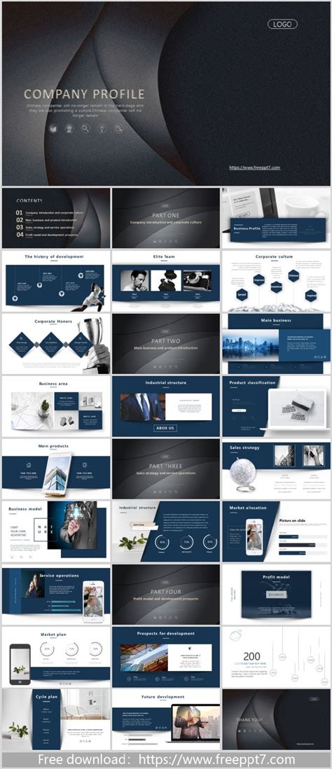 Elegant Company Profile PowerPoint Templates & Google Slides