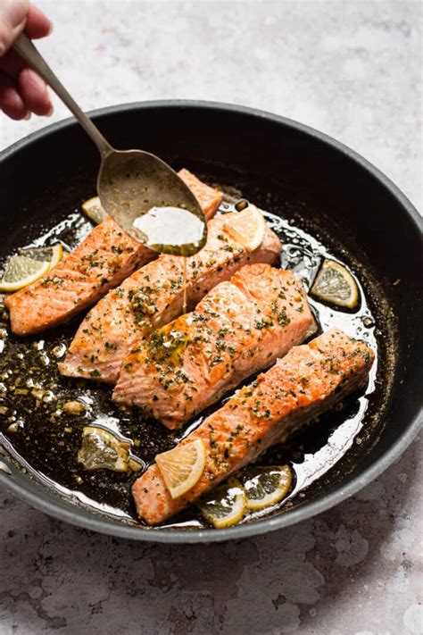 Pan Fried Salmon (with garlic butter sauce) All from Aldi - Savvy Bites