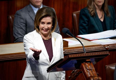 Nancy Pelosi, first woman to serve as speaker of the U.S. House, steps ...